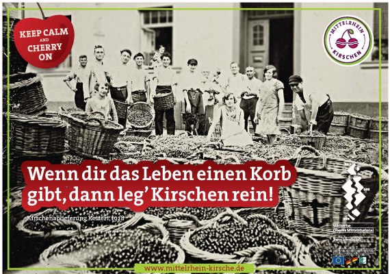 Wenn dir das Leben einen Korb gibt, dann leg' Kirschen rein! | © ZV Welterbe / Christian Büning Wenn dir das Leben einen Korb gibt, dann leg' Kirschen rein! | © ZV Welterbe / Christian Büning