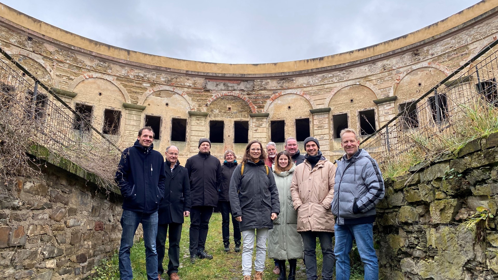Die LAG besichtigt das LEADER Vorhaben auf Fort Asterstein im gleichnamigen Koblenzer Stadtteil.  | &copy; Stefan Koliopoulus