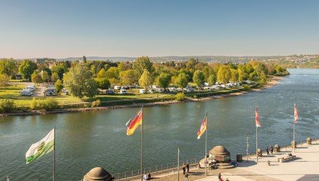 Kanus Campingplatz gegen&uuml;ber Deutsches Eck | &copy; Koblenz-Touristik GmbH, Johannes Bruchhof