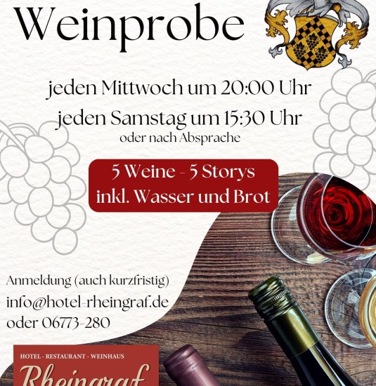 Mittelrhein Weinprobe | © Hotel Rheingraf