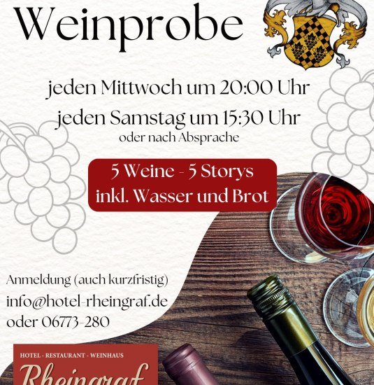 Mittelrhein Weinprobe | © Hotel Rheingraf