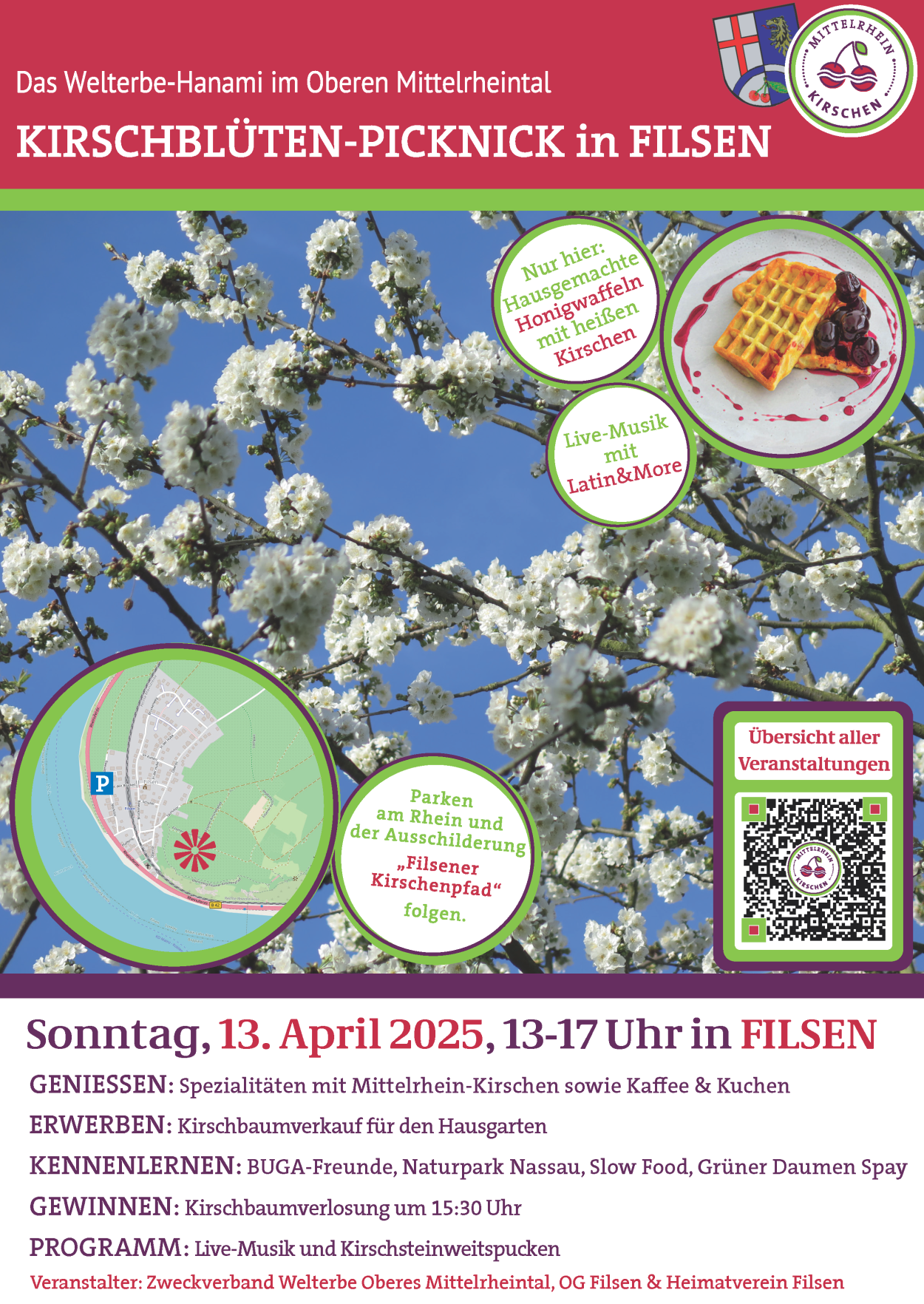Anzeige Kirschblüten-Picknick | © ZV Welterbe Oberes Mittelrheintal