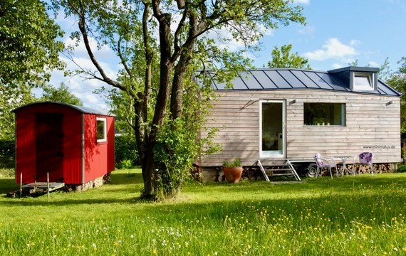 Außenbereich Blick auf Tinyhouse Außenbereich Blick auf Tinyhouse
