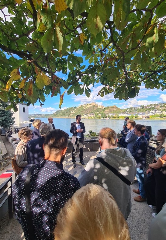 Kurzvortrag zu William Turner von Mittelrhein-Museums Direktor Mathias von der Bank | &copy; ZV Welterbe Oberes Mittelrheintal