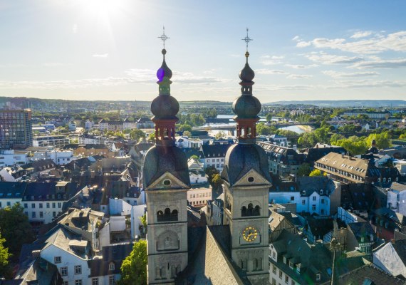 Luftbild Liebfrauenkirche | © Koblenz Touristik / Dominik Ketz