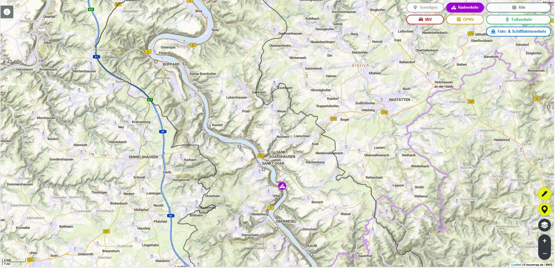 Screenshot Wegedetektiv | © freiluftkonzepte Screenshot Wegedetektiv | © freiluftkonzepte