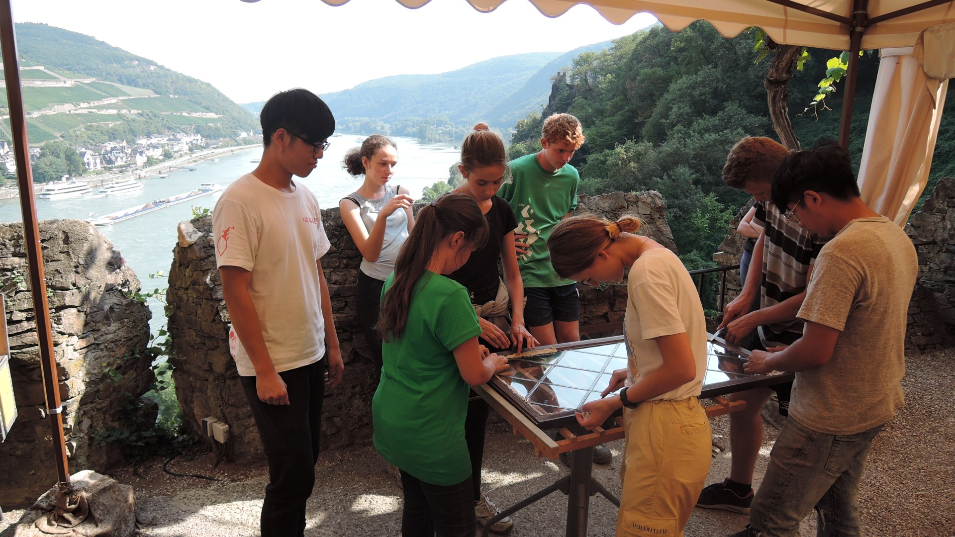 Workcamp Restauration Burgfenster | © ZV Welterbe Workcamp Restauration Burgfenster | © ZV Welterbe