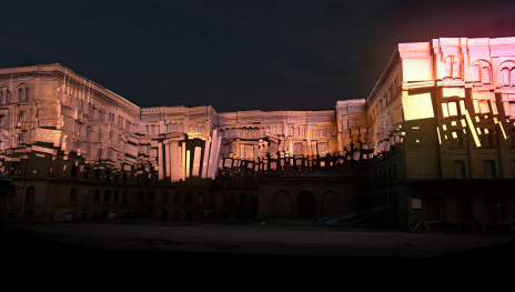 Videomapping L&ouml;hnberger M&uuml;hle | &copy; Re:sorb