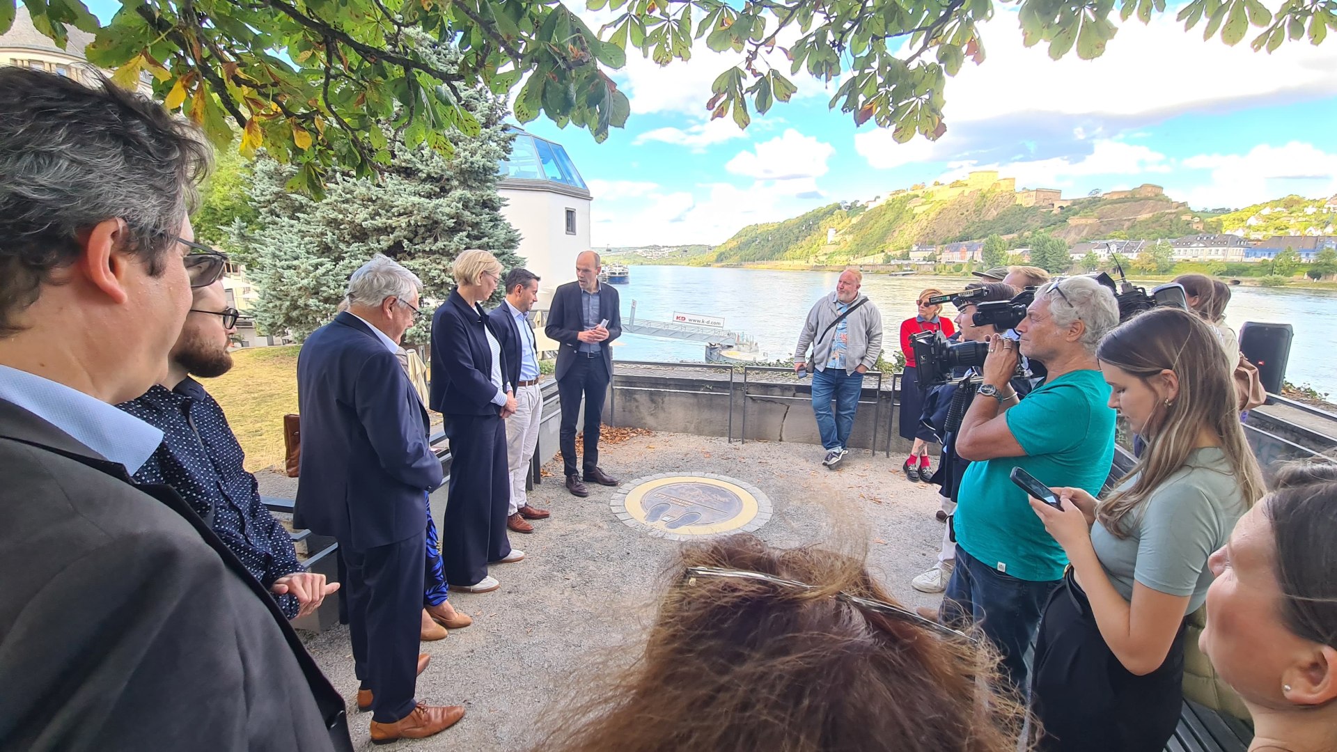 Einweihung William Turner Platte | © ZV Welterbe Oberes Mittelrheintal Einweihung William Turner Platte | © ZV Welterbe Oberes Mittelrheintal