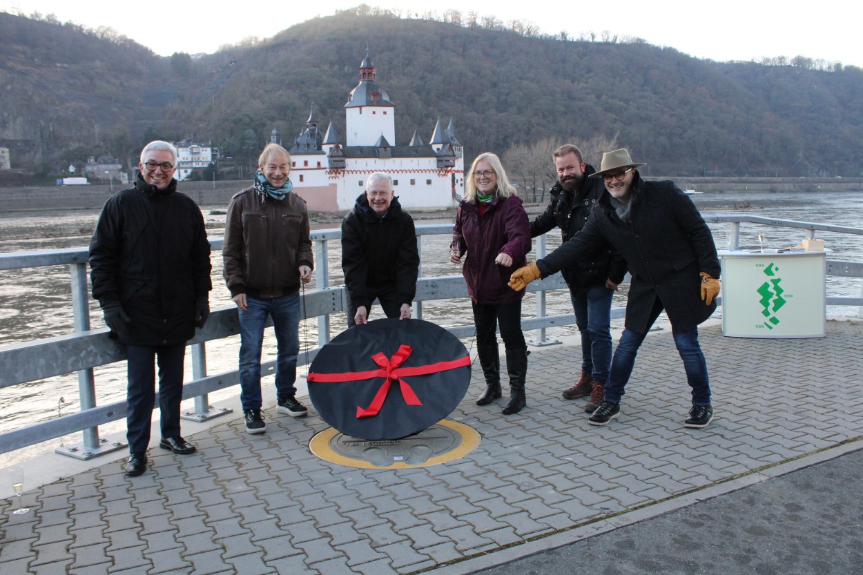 vlnr. Roger Lewentz, Dr. Armin Thommes, Frank Puchtler (ZV WOM), Margit Gronen (Boppard), Martin Buschfort (Kaub), Rainald Kauer (Bacharach) | © ZV Welterbe vlnr. Roger Lewentz, Dr. Armin Thommes, Frank Puchtler (ZV WOM), Margit Gronen (Boppard), Martin Buschfort (Kaub), Rainald Kauer (Bacharach) | © ZV Welterbe