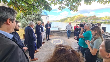 Einweihung William Turner Platte | © ZV Welterbe Oberes Mittelrheintal