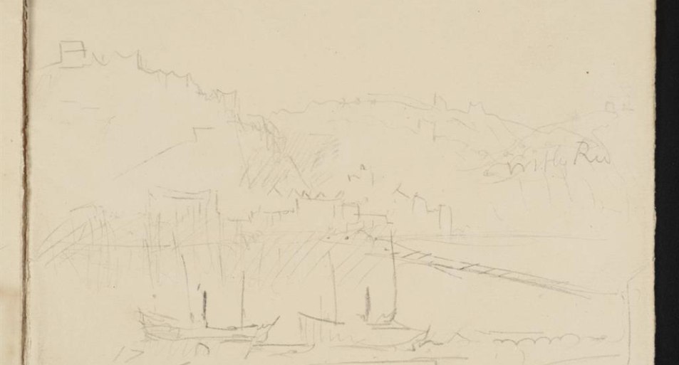 Skizze | &copy; Joseph Mallord William Turner; Ehrenbreitstein cir