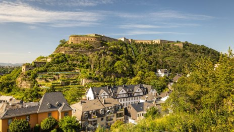 Festung von E-Stein aus gesehen | © Koblenz-Touristik GmbH / Dominik Ketz