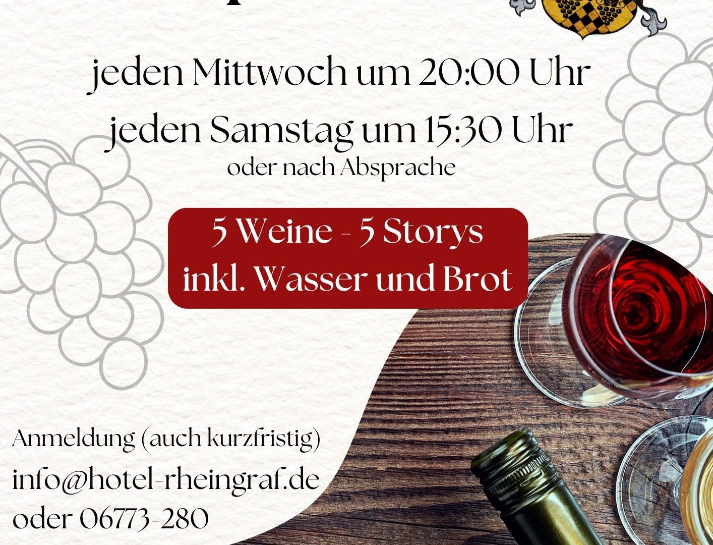 Mittelrhein Weinprobe | © Hotel Rheingraf