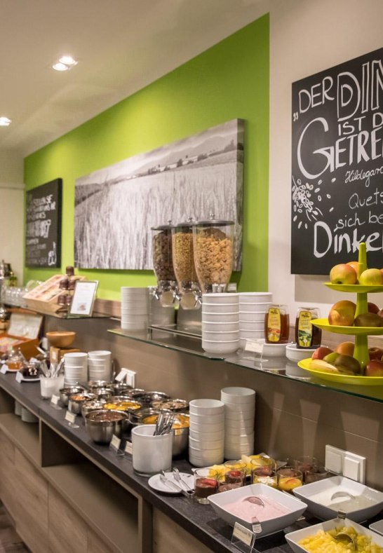 Breakfast buffet room