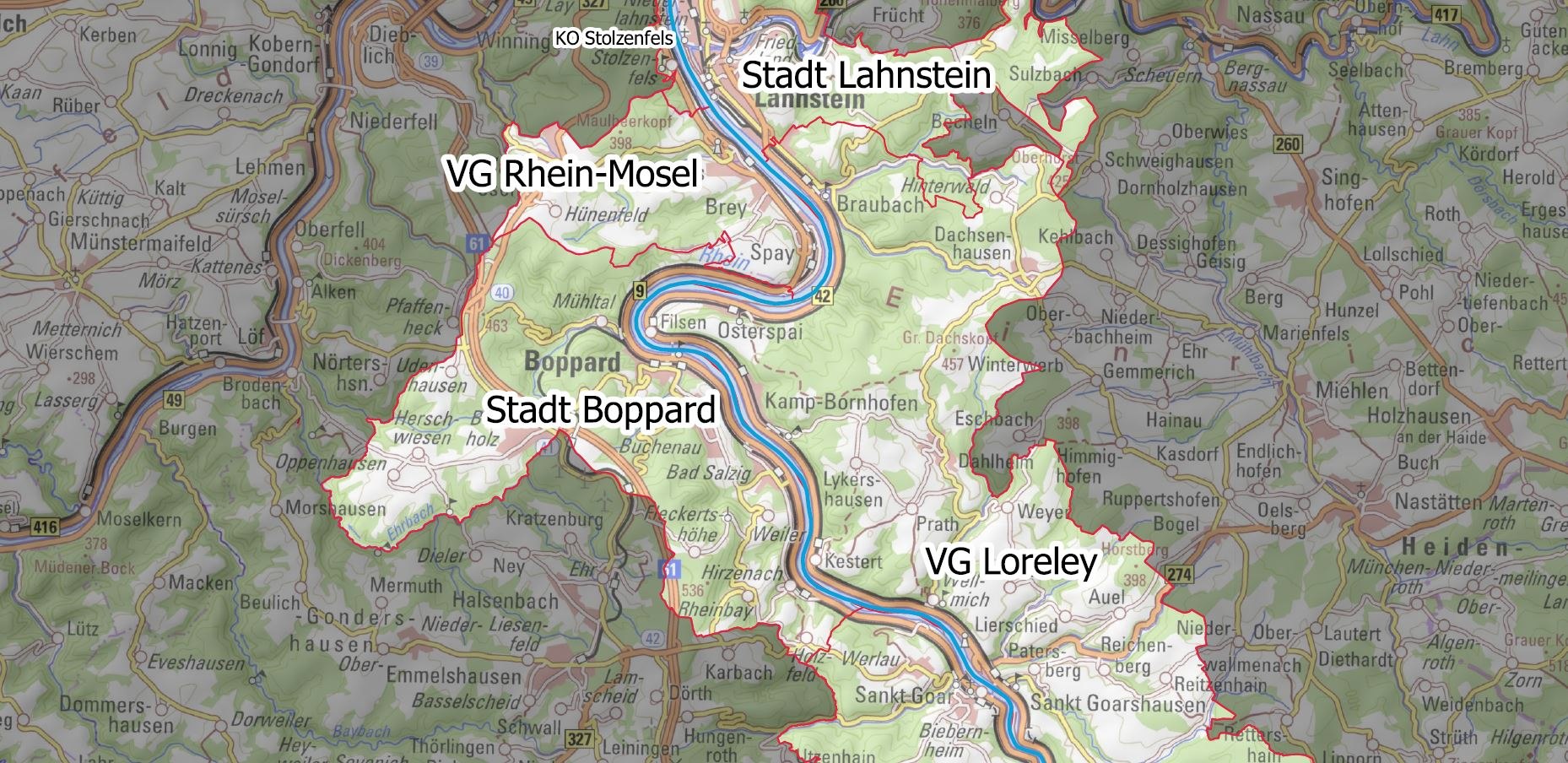 Kartenausschnitt | © LAG WOM Kartenausschnitt | © LAG WOM