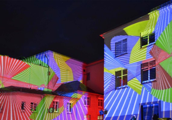 Rhein Leuchten Rüdesheim | © ZV Welterbe Oberes Mittelrheintal Rhein Leuchten Rüdesheim | © ZV Welterbe Oberes Mittelrheintal