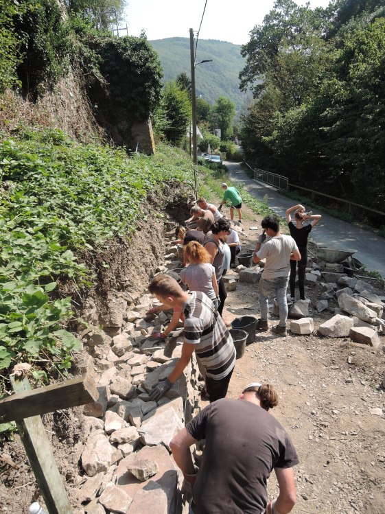 Workcamp Trockenmauerbau | © ZV Welterbe