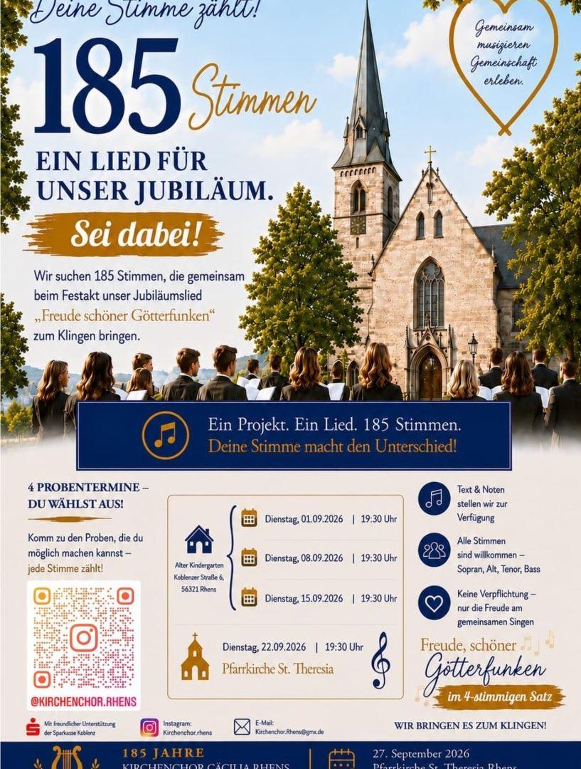 Plakat | &copy; Julia Schrader/Kirchenchor C&auml;cilia